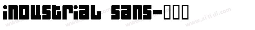 industrial sans字体转换